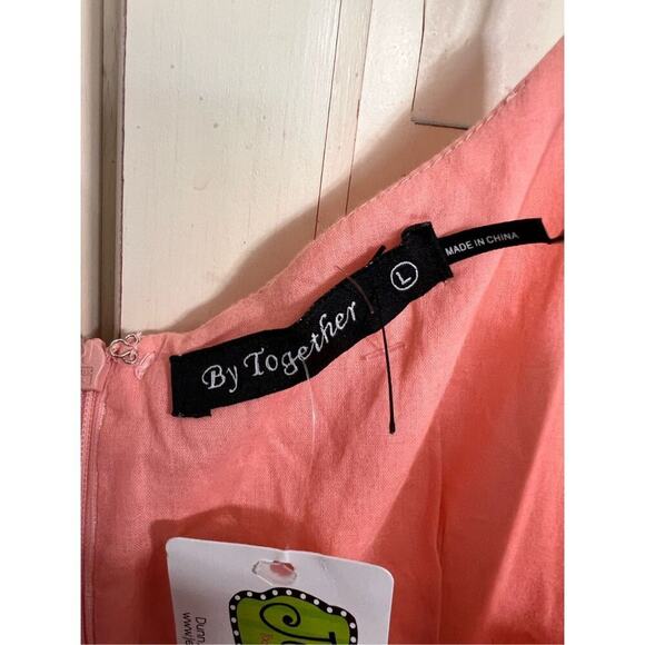 NWT By Together size large romper crocheted lace trim - Picture 2 of 3